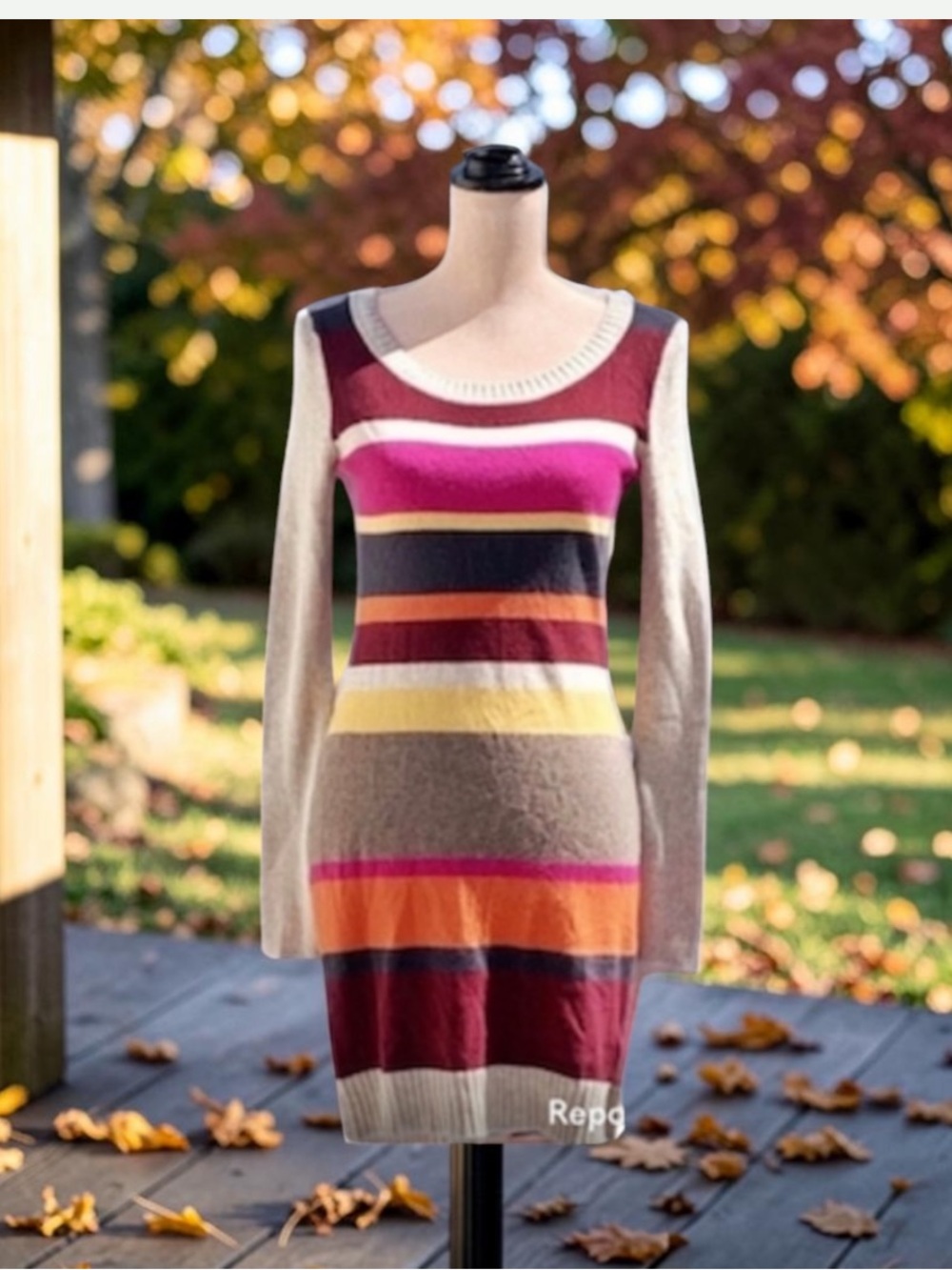 H&M L.O.G.G. Striped Sweater Dress Sz S Multi-Color Knit Long Sleeve
EUC